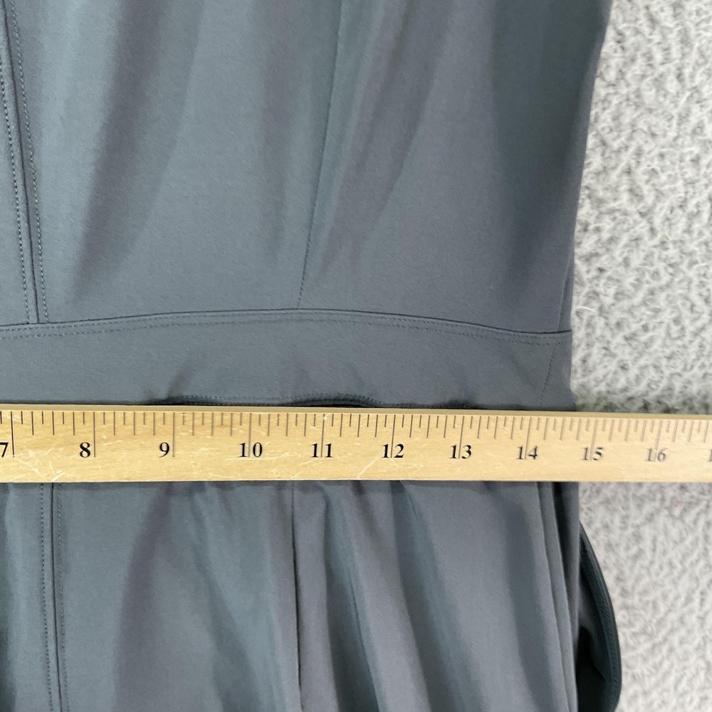 PrAna Shirt Dress Womens S Gray Athletic Pockets Snaps Travel Hiking Camping - Picture 8 of 8